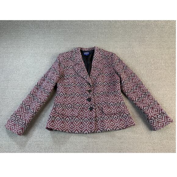 Pendleton Jackets & Blazers - Pendleton Blazer Woolen Mills Virgin Wool Geometric Career Classic Size 8